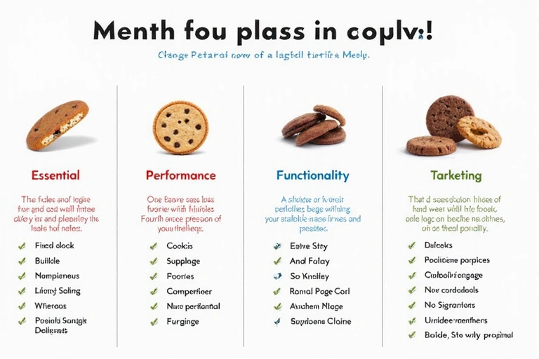 Diagram showing different types of cookies