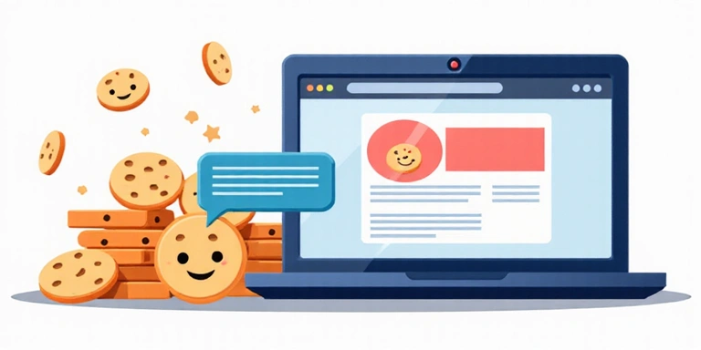 Illustration of browser cookies