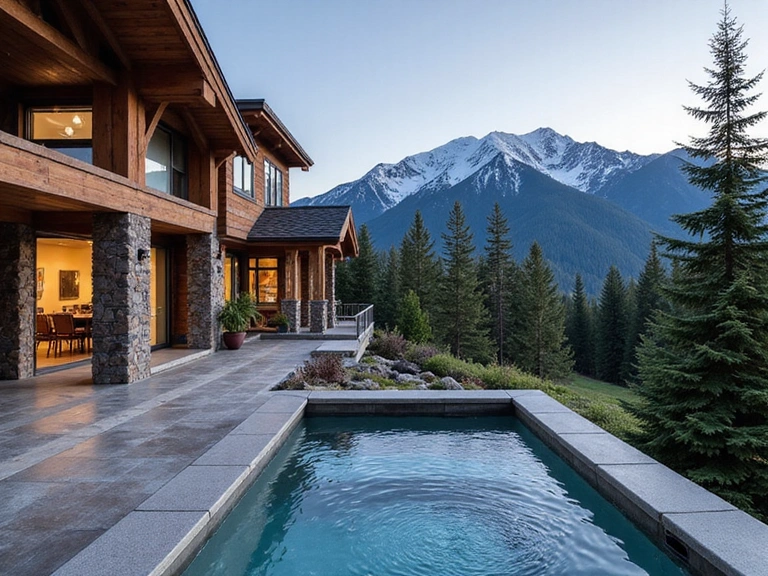 Mountain view luxury estate homes