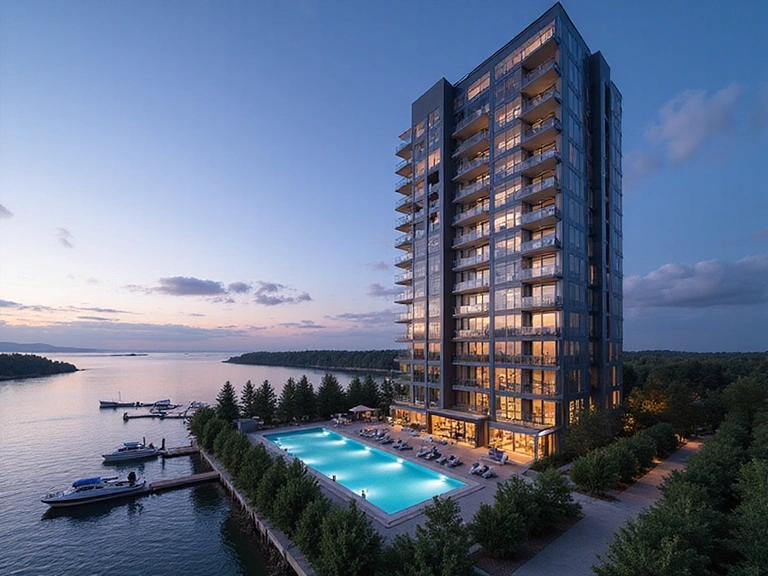 Waterfront luxury condominium development