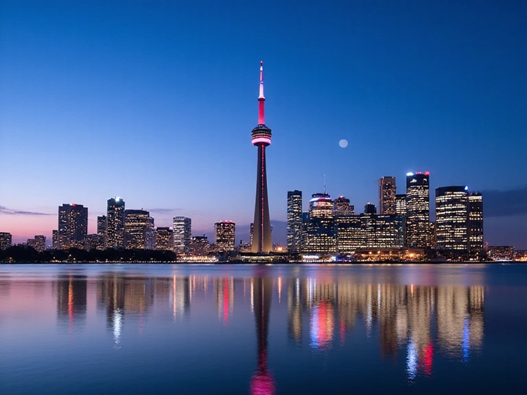 Toronto skyline with CN Tower