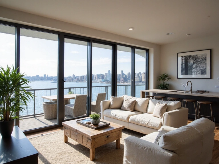 Waterfront condo in Queens with private balcony
